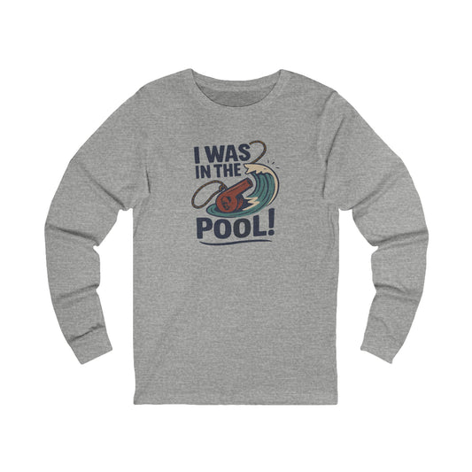 I Was in the Pool! — George Costanza Shrinkage Retro Long Sleeve (Light)