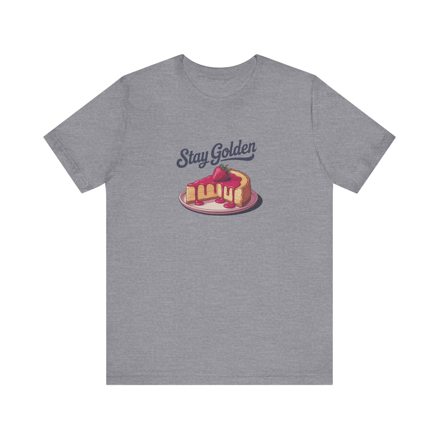 Stay Golden — Retro Cheesecake Graphic Tee (Light)