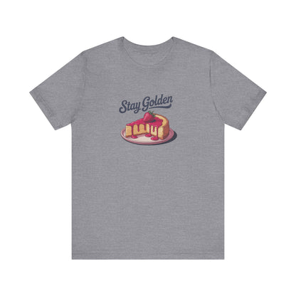Stay Golden — Retro Cheesecake Graphic Tee (Light)