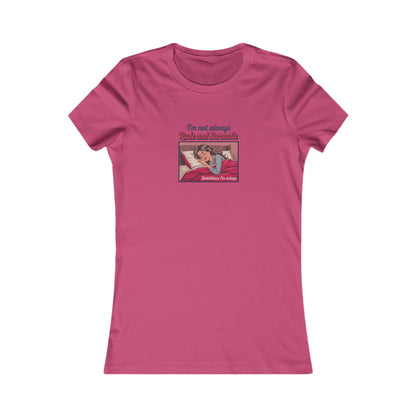 I'm Not Always Rude and Sarcastic — Retro Women's Tee (Light)