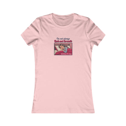 I'm Not Always Rude and Sarcastic — Retro Women's Tee (Light)