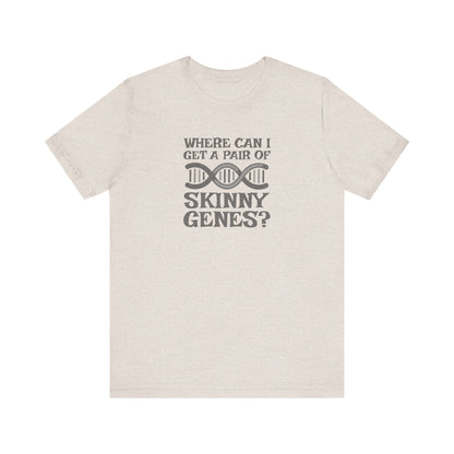 Pair of Skinny Genes — Retro Graphic Tee (Light)