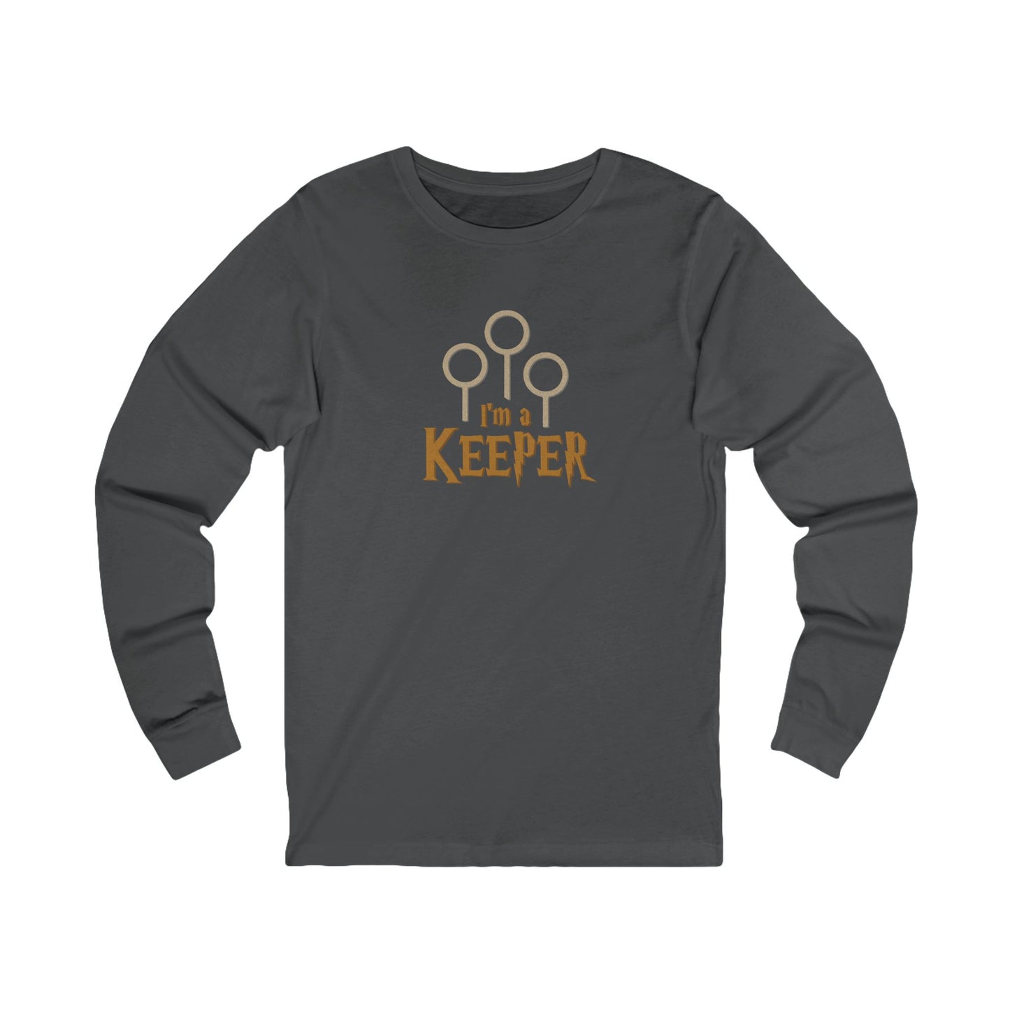 I’m a Keeper — Harry Potter Quidditch Retro Long Sleeve (Dark)