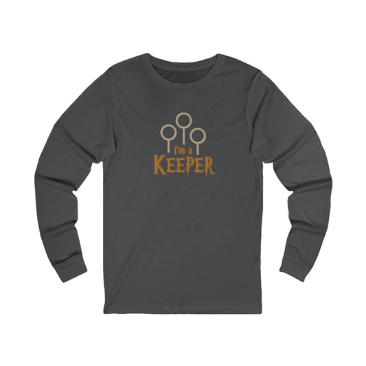 I’m a Keeper — Harry Potter Quidditch Retro Long Sleeve (Dark)