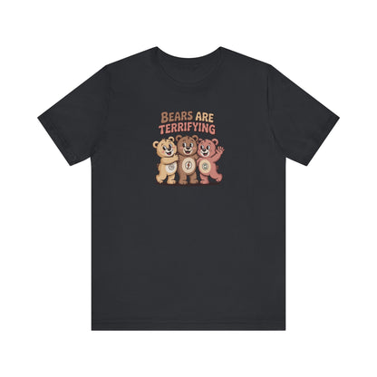 Bears Are Terrifying (Cute Remix) — Retro Tee (Dark)