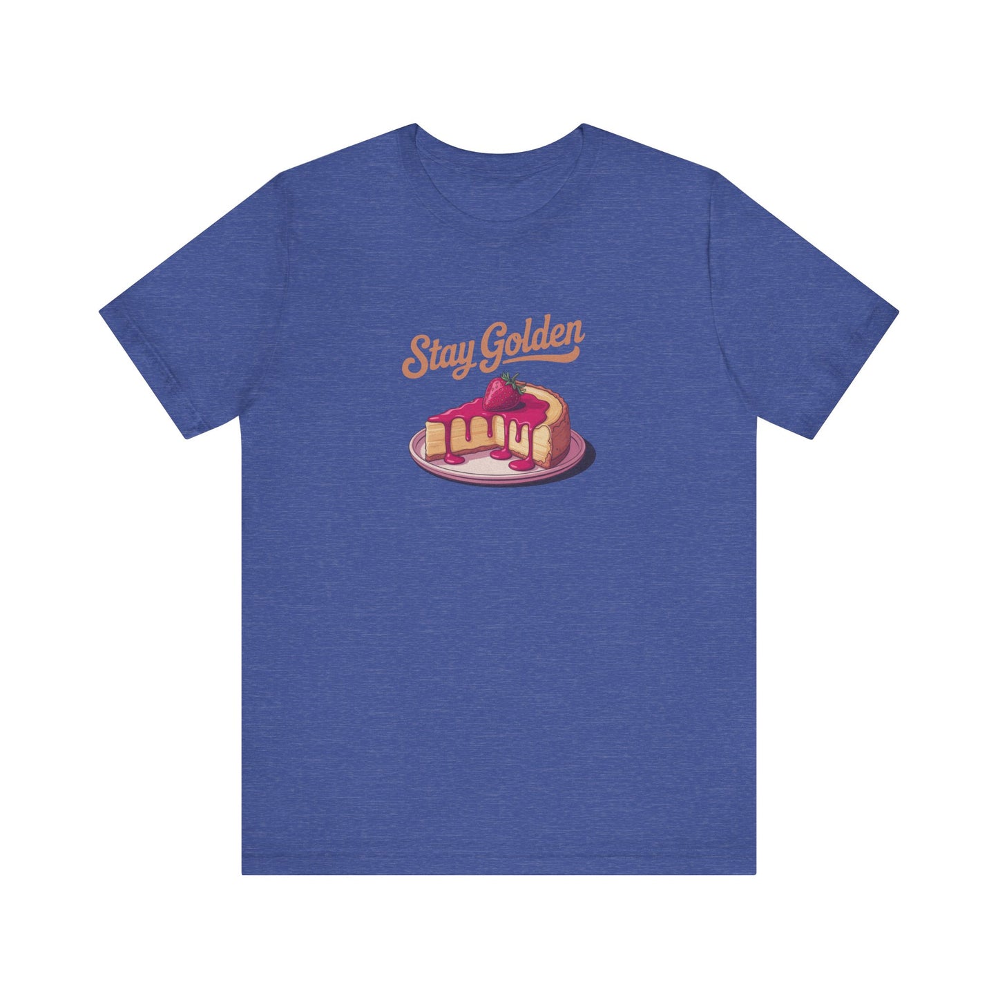 Stay Golden — Retro Cheesecake Graphic Tee (Dark)