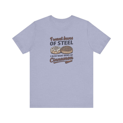 Buns of Steel (and Cinnamon) — Workout Retro Tee (Light)