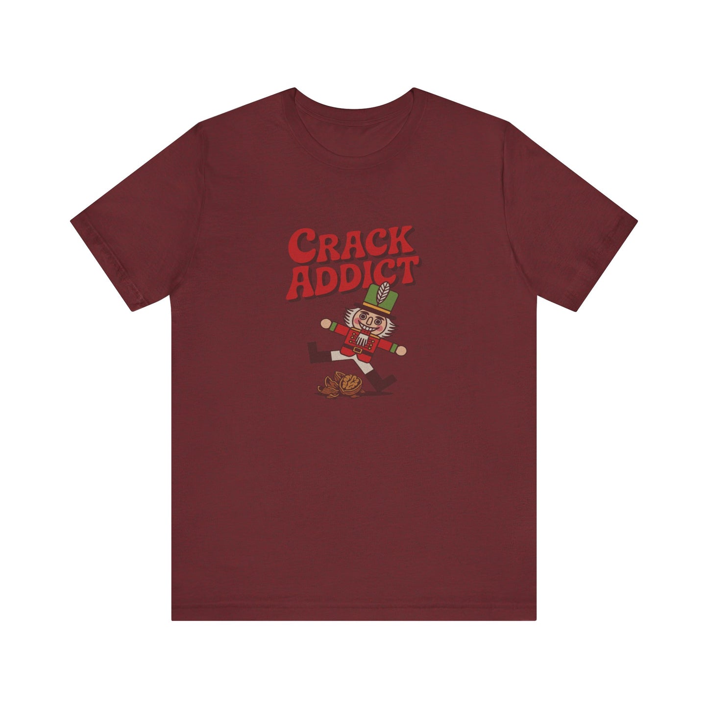Crack Addict Nutcracker (Unhinged Remix) — Retro Tee (Dark)