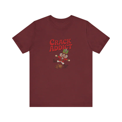 Crack Addict Nutcracker (Unhinged Remix) — Retro Tee (Dark)