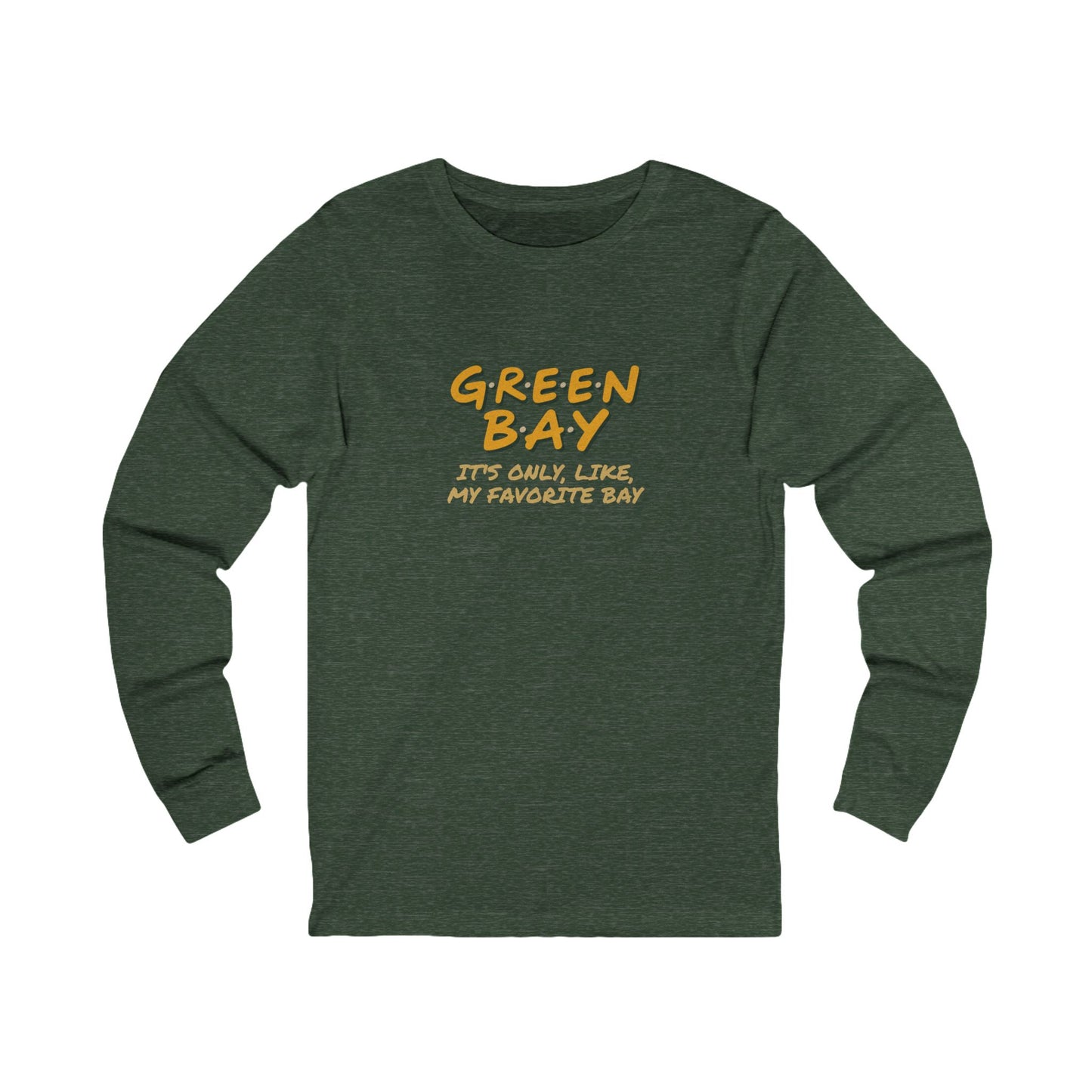Green Bay (My Favorite Bay) — Phoebe Buffay Football Long Sleeve (Dark)