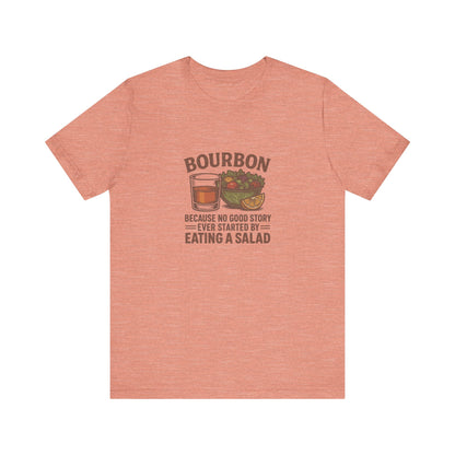 Bourbon > Eating a Salad — Graphic Retro Tee (Light)