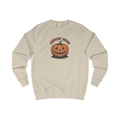 Current Mood (Vintage Jack) — Retro Halloween Sweatshirt (Light)