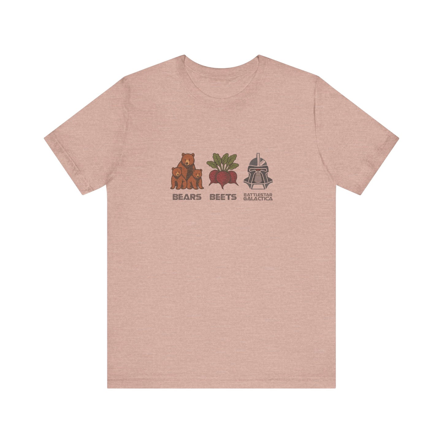 Bears, Beets, Battlestar (Captions) — Retro Tee (Light)