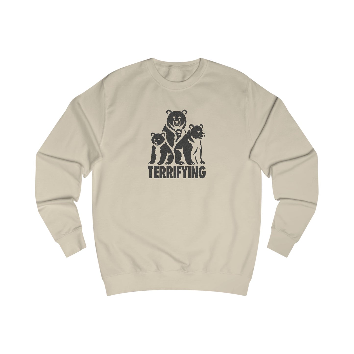 Bears Are Terrifying — Retro Silhouette Sweatshirt (Light)