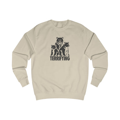Bears Are Terrifying — Retro Silhouette Sweatshirt (Light)