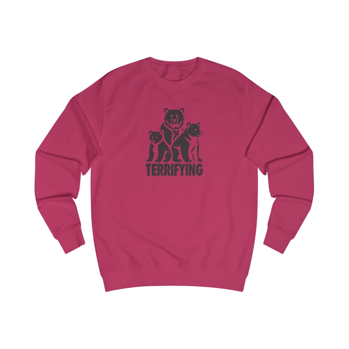 Bears Are Terrifying — Retro Silhouette Sweatshirt (Light)