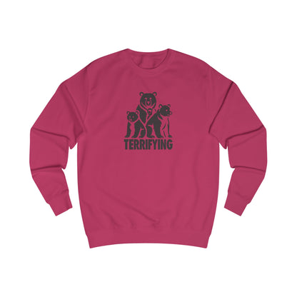 Bears Are Terrifying — Retro Silhouette Sweatshirt (Light)