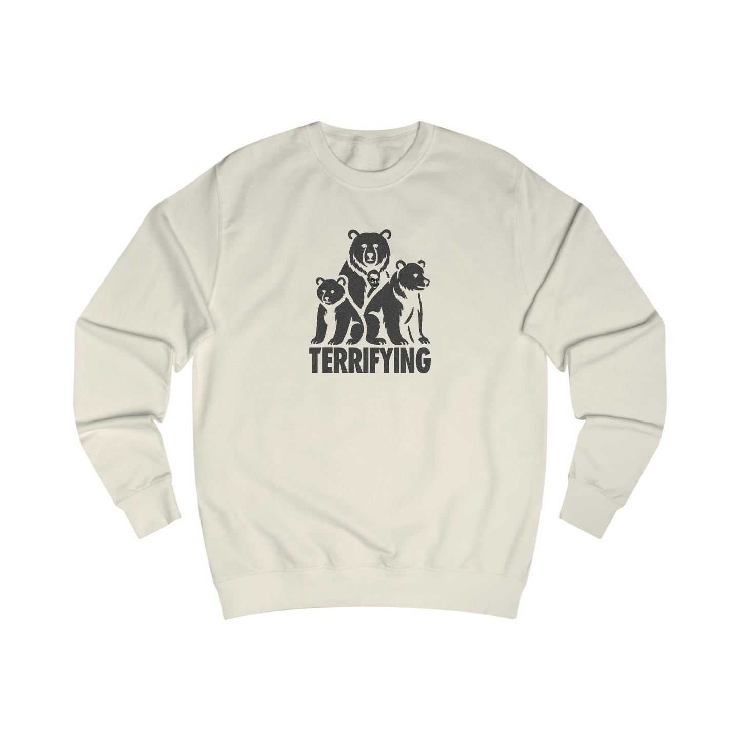Bears Are Terrifying — Retro Silhouette Sweatshirt (Light)