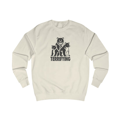 Bears Are Terrifying — Retro Silhouette Sweatshirt (Light)