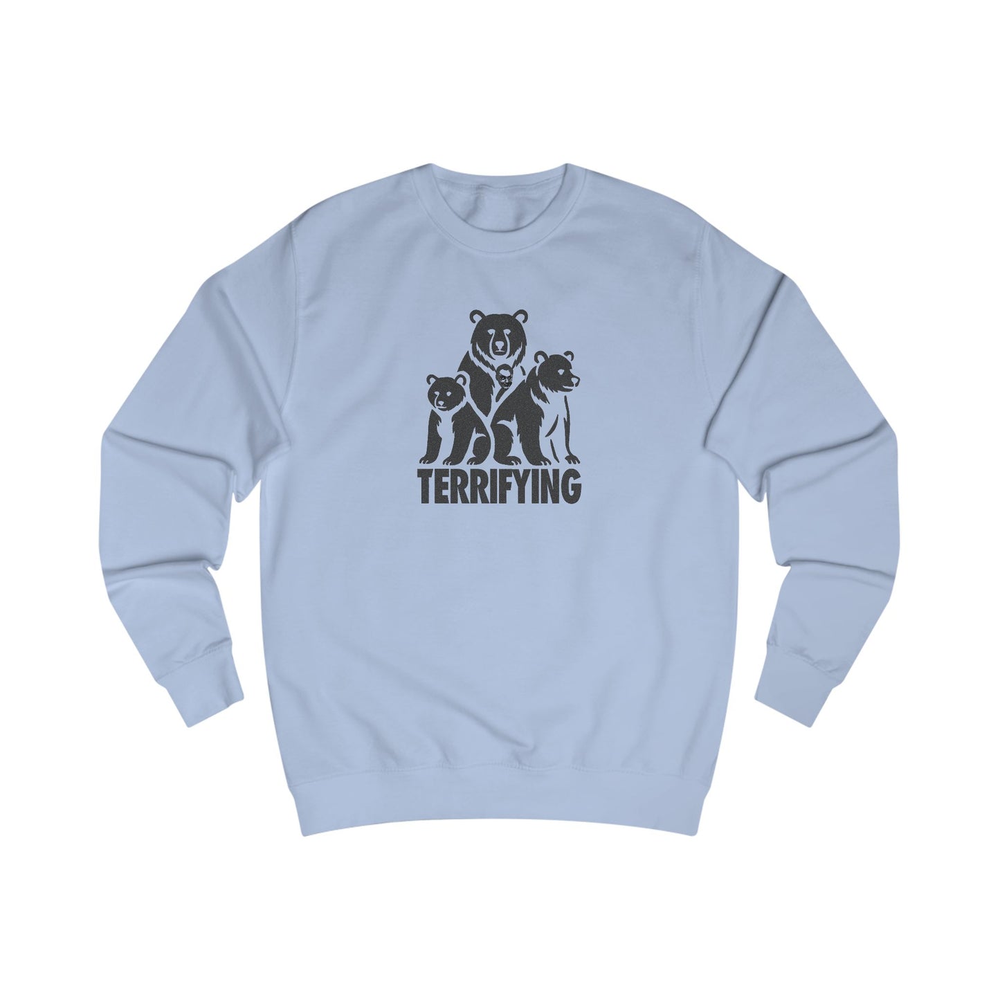 Bears Are Terrifying — Retro Silhouette Sweatshirt (Light)