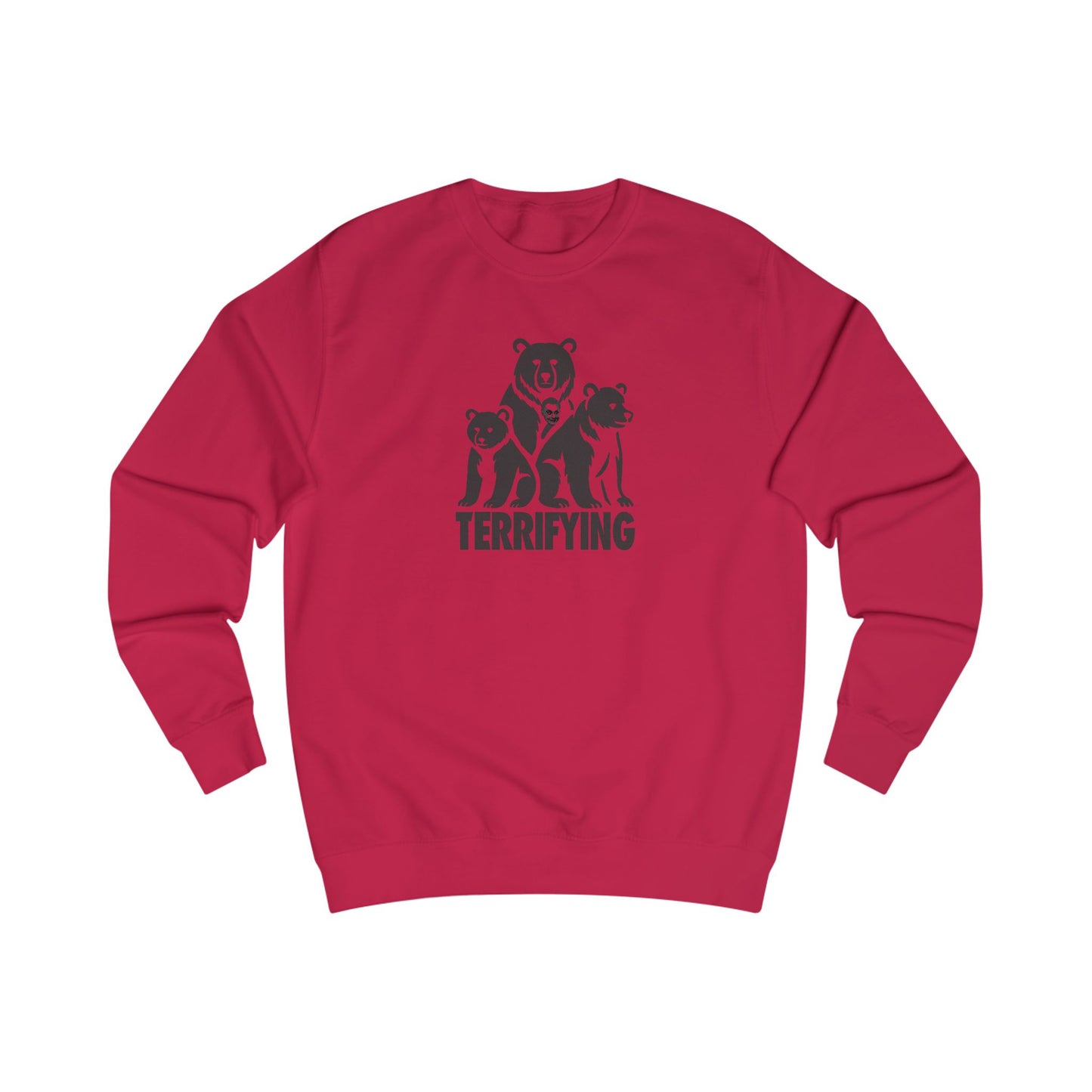 Bears Are Terrifying — Retro Silhouette Sweatshirt (Light)