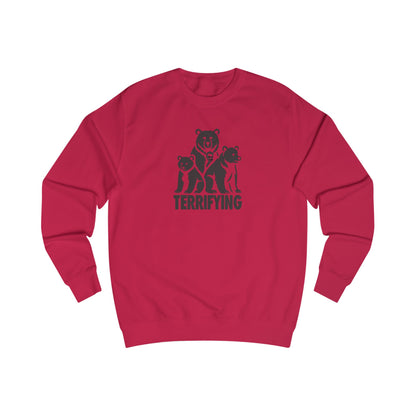 Bears Are Terrifying — Retro Silhouette Sweatshirt (Light)