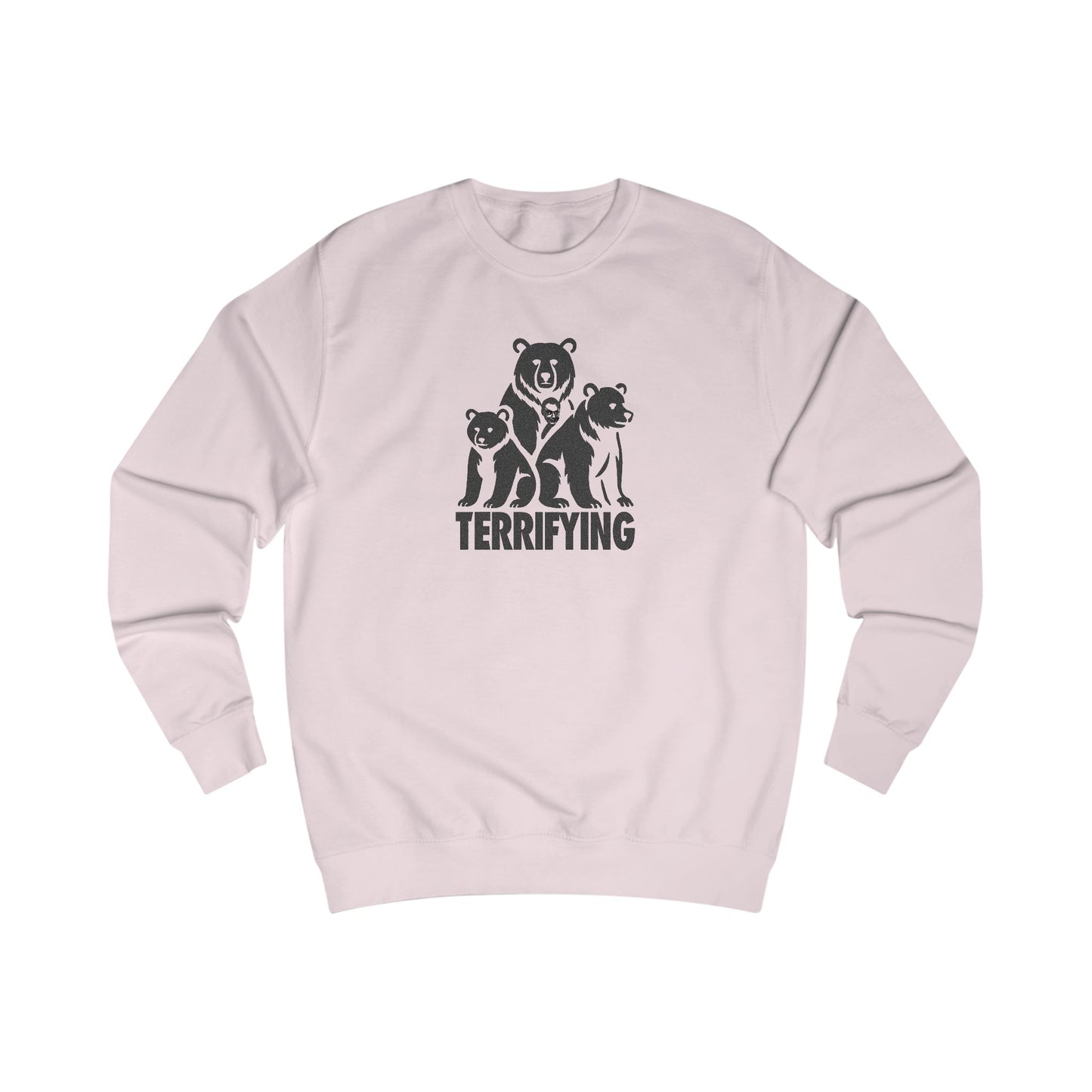 Bears Are Terrifying — Retro Silhouette Sweatshirt (Light)