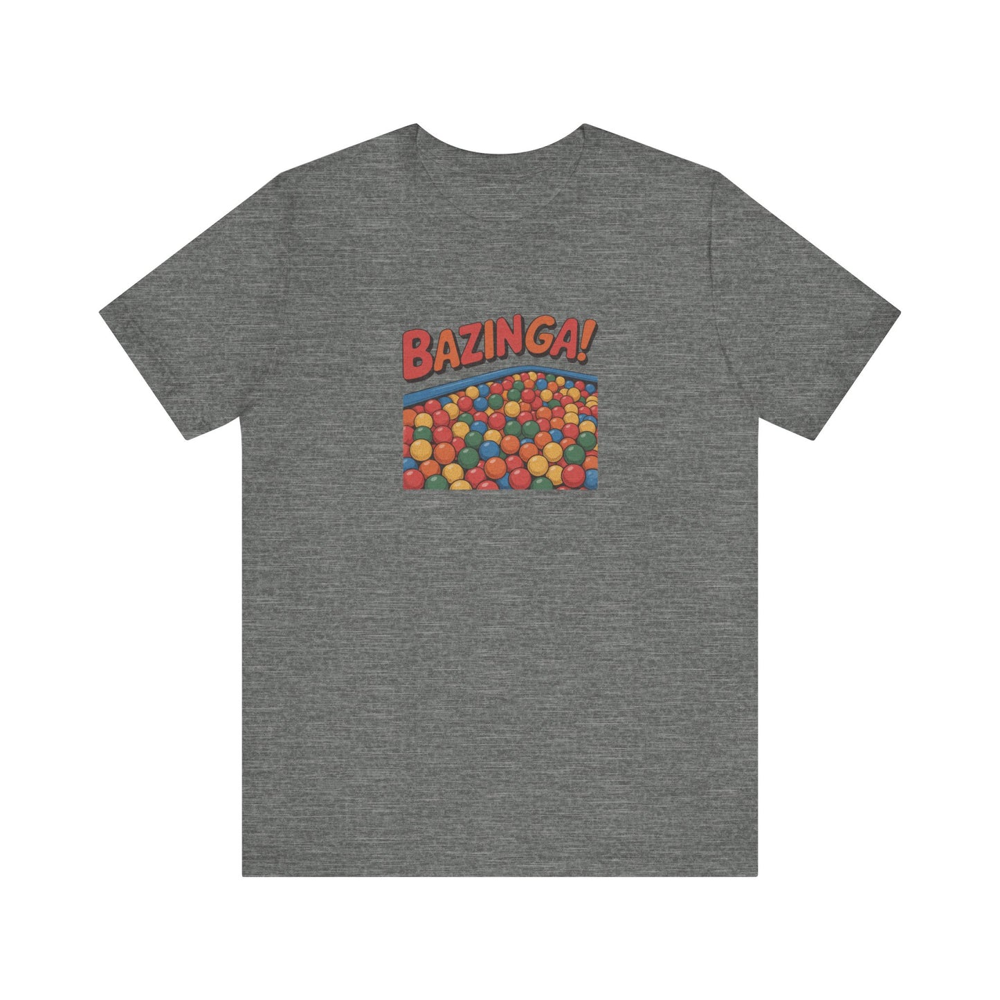 Bazinga! Ball Pit — Big Bang Theory Retro Tee (Light)