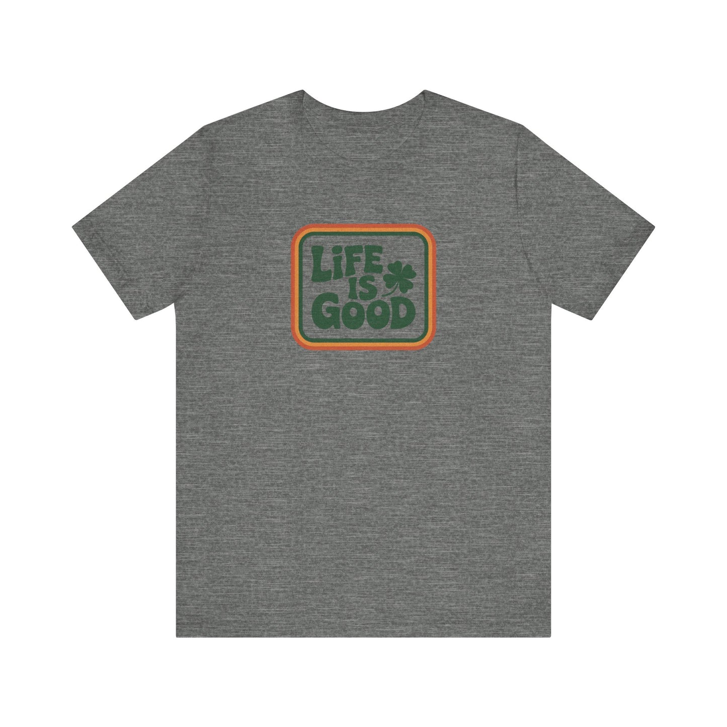 Life Is Good, Shamrock Style — St. Patrick’s Retro Tee (Light)