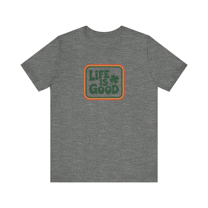 Life Is Good, Shamrock Style — St. Patrick’s Retro Tee (Light)