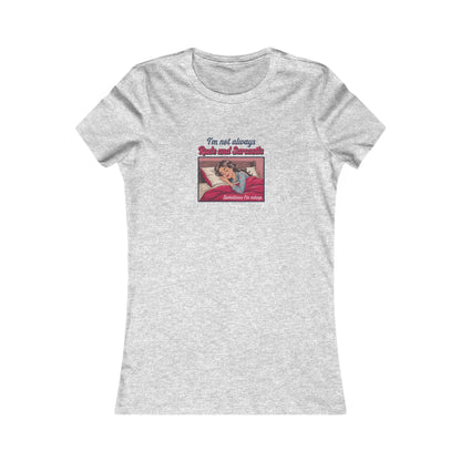 I'm Not Always Rude and Sarcastic — Retro Women's Tee (Light)