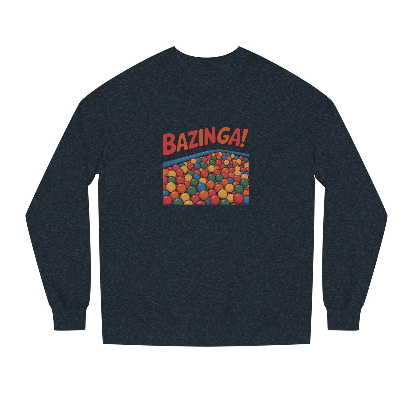 Bazinga! Ball Pit — Big Bang Theory Retro Sweatshirt (Dark)