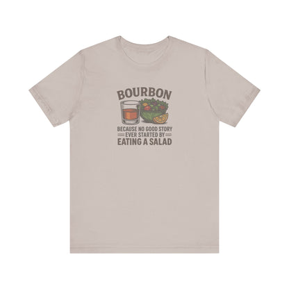 Bourbon > Eating a Salad — Retro Graphic Tee (Light)