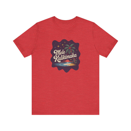 Mele Kalikimaka — Retro Hawaiian Christmas Tee (Light)