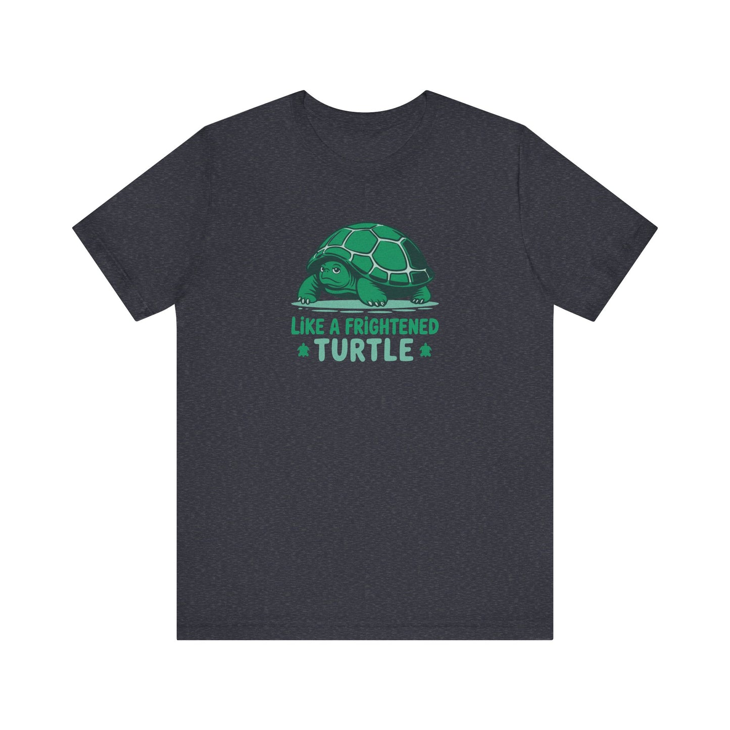 Like a Frightened Turtle — George Costanza Shrinkage Retro Tee (Dark)
