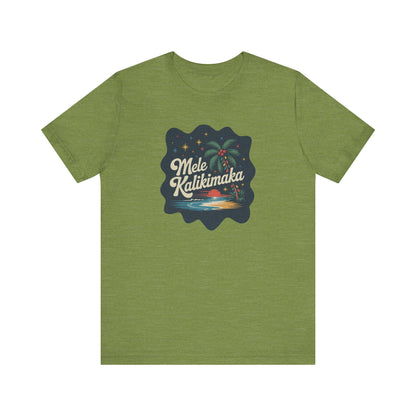Mele Kalikimaka — Retro Hawaiian Christmas Tee (Light)