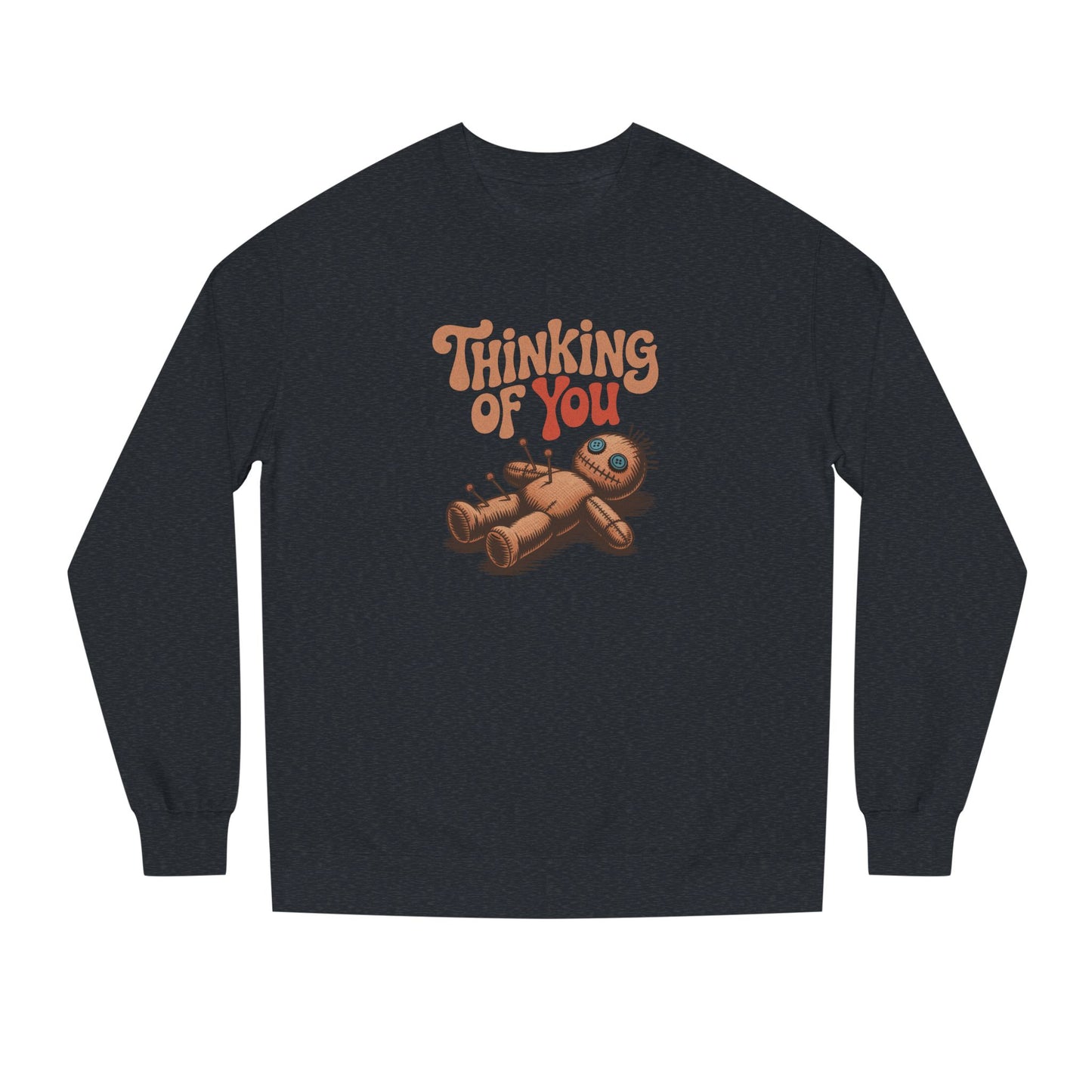The Voodoo That You Do, So Well — Retro Voodoo Doll Sweatshirt (Dark)