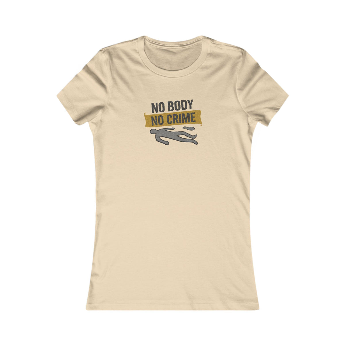 No Body, No Crime — Psych Crime Scene Retro Women's Tee (Light)