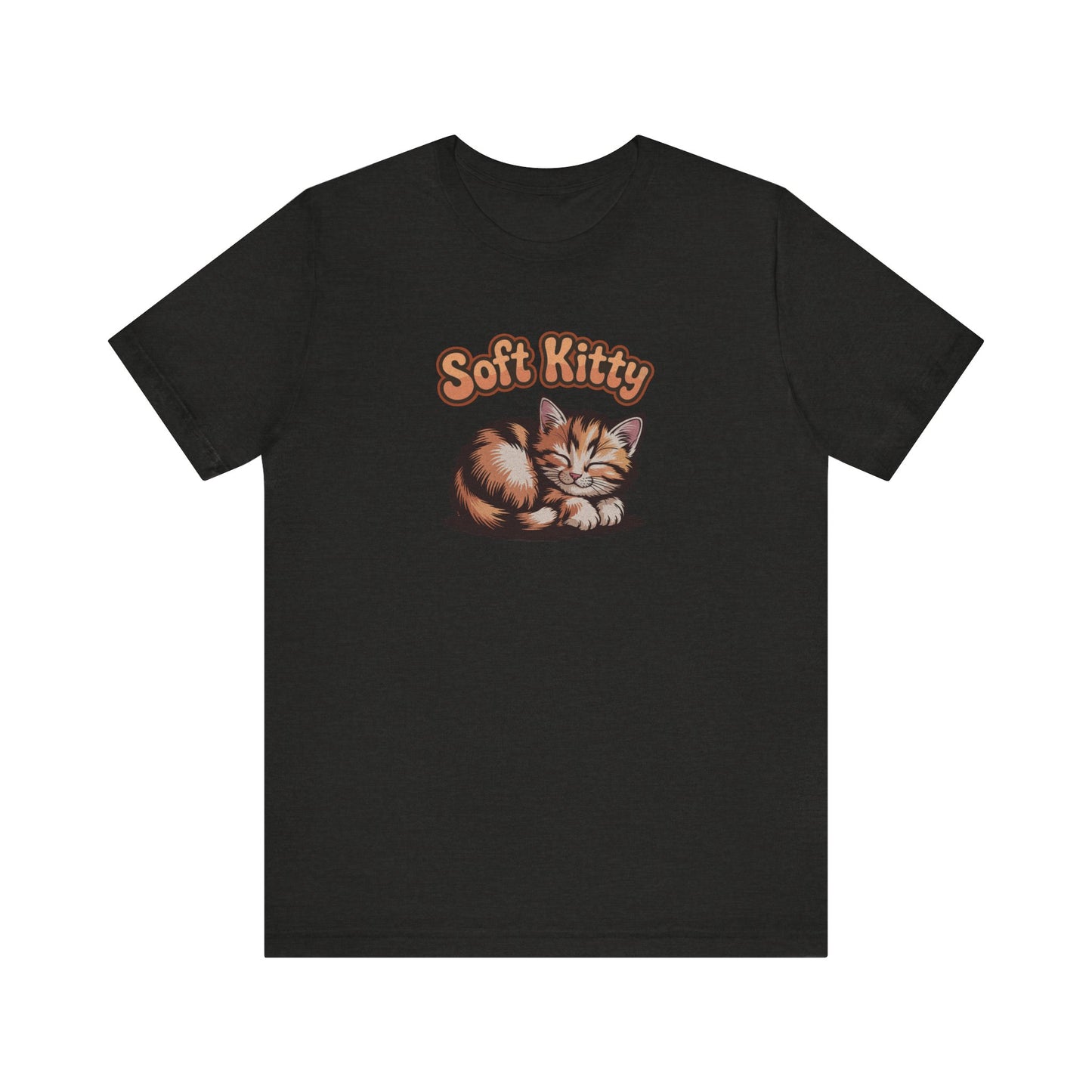 Soft Kitty Sick-Day Lullaby — Big Bang Theory Retro Tee (Dark)