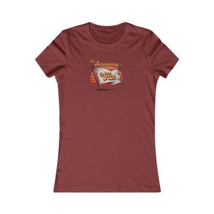 I'm Surrendering to Fun — Fun with Flags Retro Women's Tee (Light)