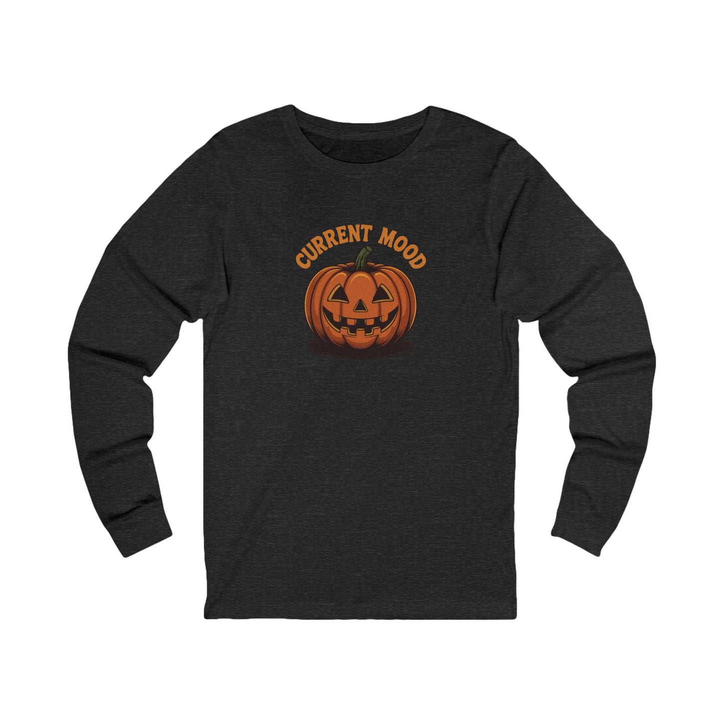 Current Mood (Vintage Jack) — Retro Halloween Long Sleeve (Dark)