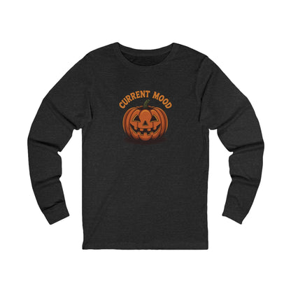 Current Mood (Vintage Jack) — Retro Halloween Long Sleeve (Dark)