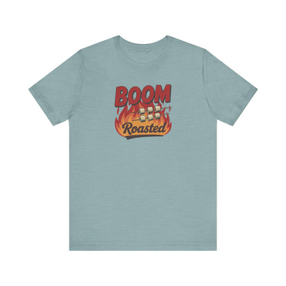 Boom, Roasted — Michael Scott Retro Tee (Light)