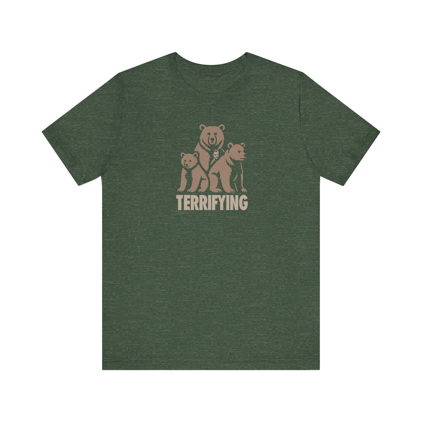 Bears Are Terrifying — Retro Silhouette Tee (Dark)