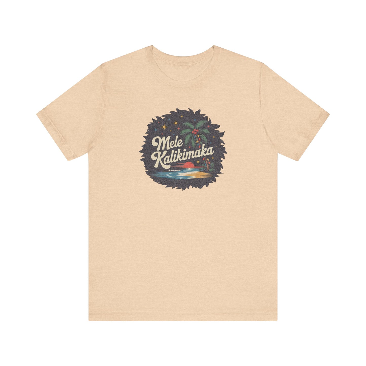 Mele Kalikimaka — Retro Hawaiian Christmas Tee (Light)