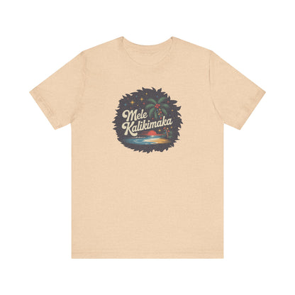 Mele Kalikimaka — Retro Hawaiian Christmas Tee (Light)