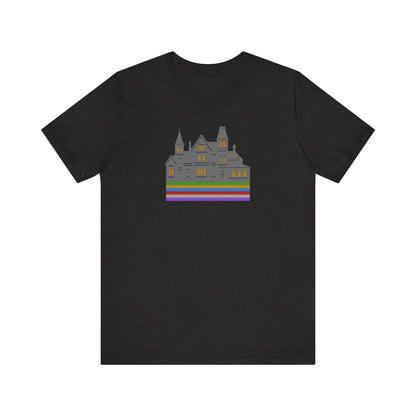 Welcome to Hill House (Off Route 41) — Clue Retro Tee (Dark)