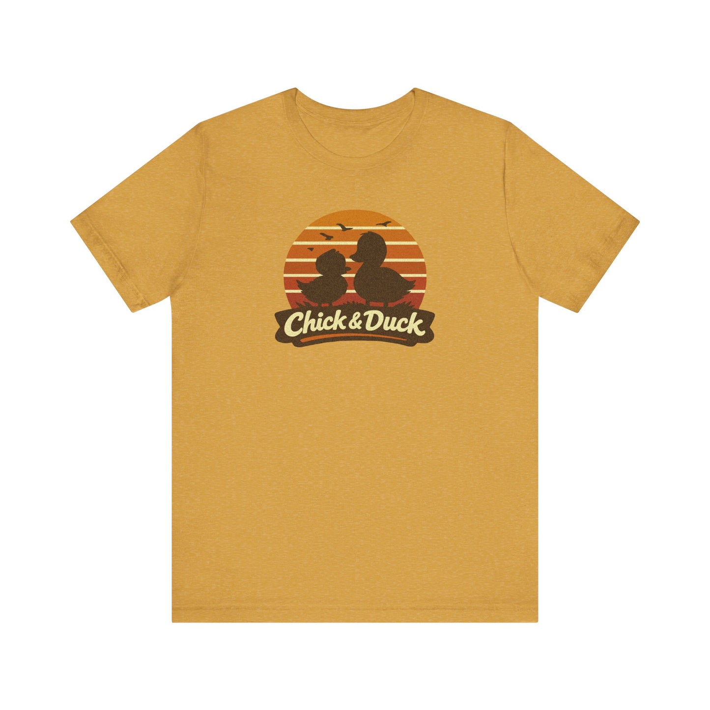 The Chick and the Duck — Friends Retro Tee (Light)