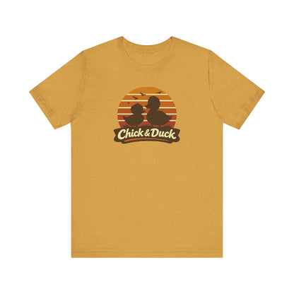 The Chick and the Duck — Friends Retro Tee (Light)