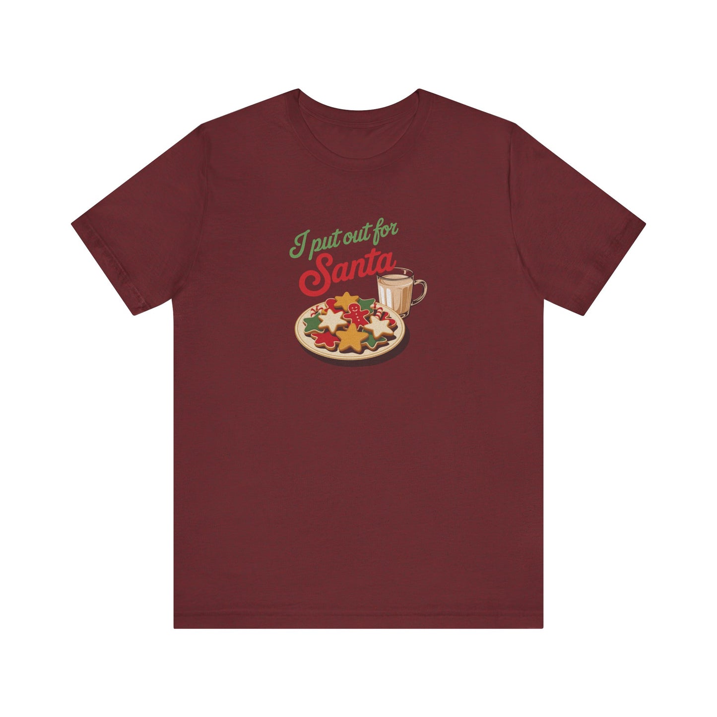 I Put Out for Santa — Retro Christmas Cookies Tee (Dark)